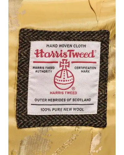 Harris Tweed Jackets Brook Taverner Tailored Fit Dumfries Brown Herringbone Harris TweedR Jacket £269.00