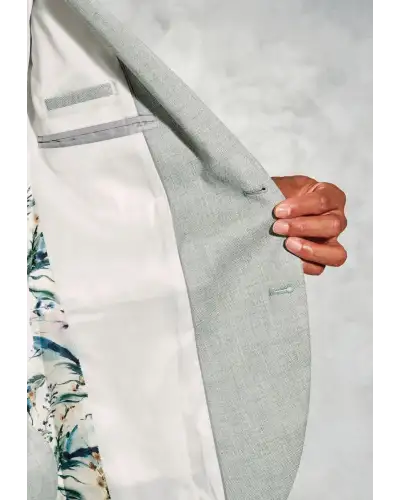 Suit Jackets Brook Taverner Tailored Fit Hardy Green Textured Occasion Suit Jacket £89.00