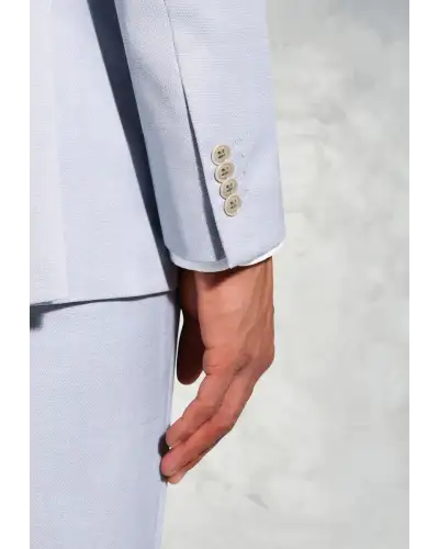 Suit Jackets Brook Taverner Tailored Fit Hardy Blue Textured Occasion Suit Jacket £89.00