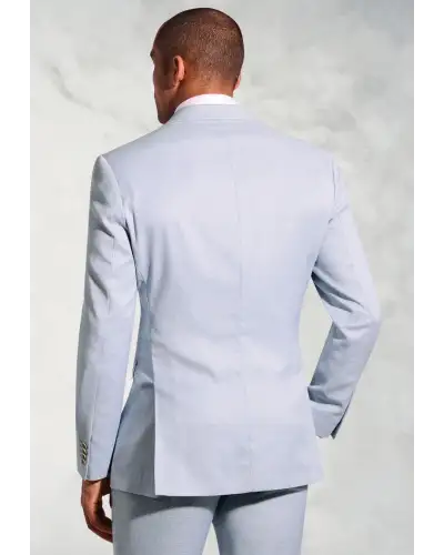 Suit Jackets Brook Taverner Tailored Fit Hardy Blue Textured Occasion Suit Jacket £89.00