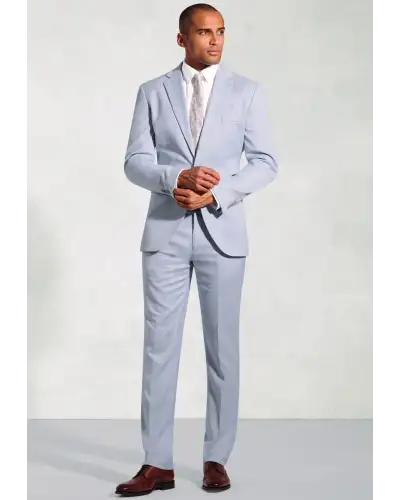 Suit Jackets Brook Taverner Tailored Fit Hardy Blue Textured Occasion Suit Jacket-BT-5454B £89.00