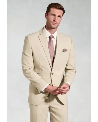 Suit Jackets Brook Taverner Tailored Fit Mckellen Natural Linen Blend Suit Jacket £116.00