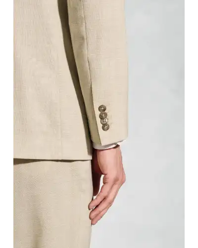Suit Jackets Brook Taverner Tailored Fit Mckellen Natural Wool Linen Blend Suit Jacket £116.00