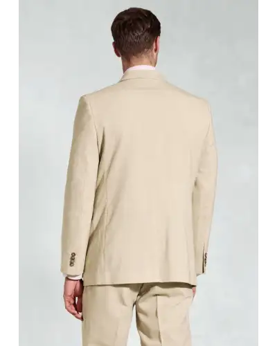 Suit Jackets Brook Taverner Tailored Fit Mckellen Natural Linen Blend Suit Jacket-BT-5453A £134.00