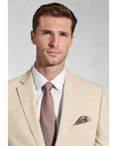 Suit Jackets Brook Taverner Tailored Fit Mckellen Natural Wool Linen Blend Suit Jacket £116.00