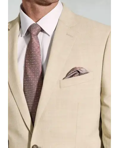 Suit Jackets Brook Taverner Tailored Fit Mckellen Natural Wool Linen Blend Suit Jacket £116.00