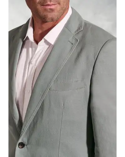 Jackets Brook Taverner Regular Fit Hemsworth Sage Washed Cotton Linen Jacket £116.00