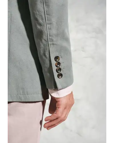 Jackets Brook Taverner Regular Fit Hemsworth Sage Washed Cotton Linen Jacket £116.00