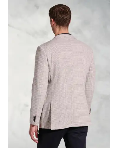 Jackets Brook Taverner Tailored Fit Radcliffe Silver Grey Puppytooth Jacket-BT-5450A £89.00