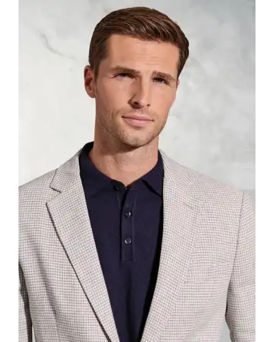 Jackets Brook Taverner Tailored Fit Radcliffe Silver Grey Puppytooth Jacket £116.00