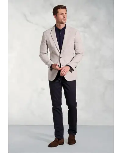 Jackets Brook Taverner Tailored Fit Radcliffe Silver Grey Puppytooth Jacket-BT-5450A £89.00