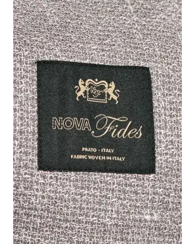 Jackets Brook Taverner Tailored Fit Lowe Silver Grey Textured Italian Linen Blend Jacket £161.00