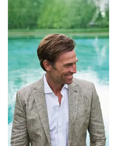 Jackets Brook Taverner Tailored Fit Eastwood Khaki Pure Linen Jacket £134.00