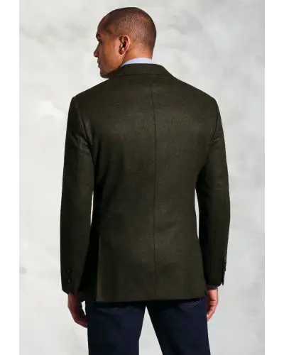 Jackets Brook Taverner Tailored Fit Zane Khaki British Cashmere Blend Jacket-BT-5419DT £179.00