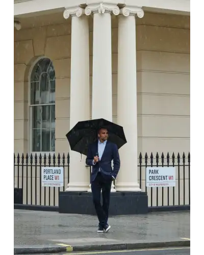 Jackets Brook Taverner Tailored Fit Swinburn Navy Puppytooth Wool Blend Jacket-BT-5414BT £116.00