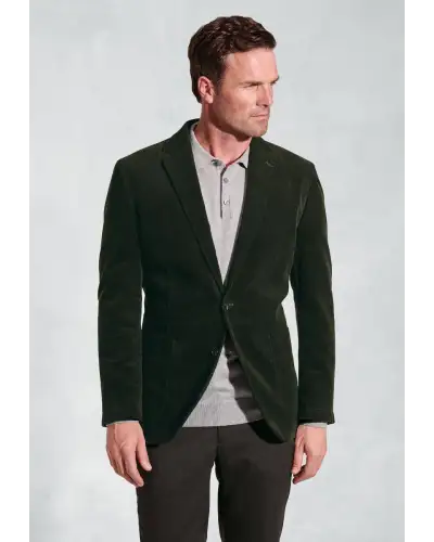 Jackets Brook Taverner Tailored Fit Moore Forest Green Corduroy Jacket-BT-5399C £116.00