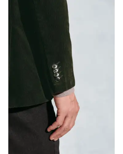 Jackets Brook Taverner Tailored Fit Moore Forest Green Corduroy Jacket-BT-5399C £116.00