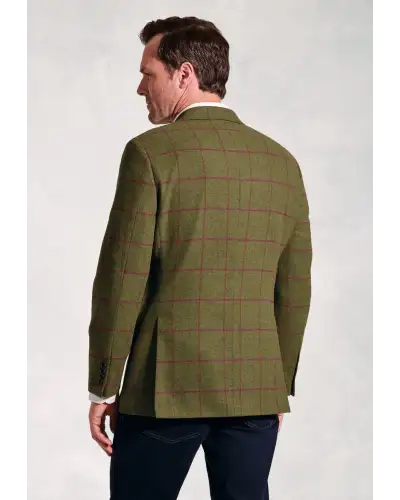 Jackets Brook Taverner Regular Fit Edlingham Moss Check Wool Blend Jacket-BT-5359B £116.00