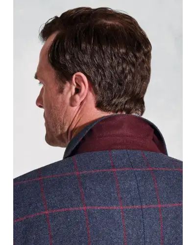 Jackets Brook Taverner Regular Fit Edlingham Blue Check Wool Blend Jacket-BT-5359A £116.00