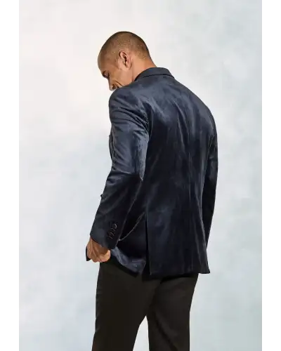 Evening Jackets Brook Taverner Tailored Fit Severn Midnight Velvet Evening Jacket-BT-5344A £134.00