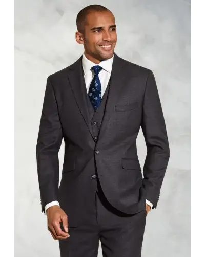 Suit Jackets Brook Taverner Tailored Fit Wells Charcoal Wool Blend Suit Jacket £134.00