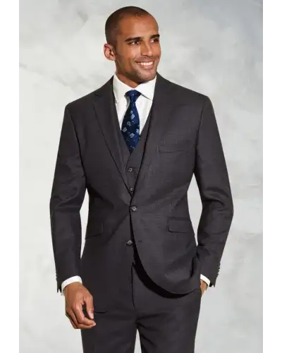 Suit Jackets Brook Taverner Tailored Fit Wells Charcoal Wool Blend Suit Jacket £134.00