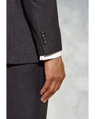 Suit Jackets Brook Taverner Tailored Fit Wells Charcoal Wool Blend Suit Jacket £134.00