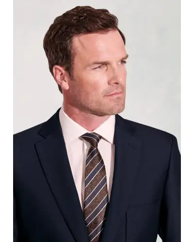 Jackets Brook Taverner Regular Fit Henley Navy Wool Blend Blazer-BT-5051C £161.00