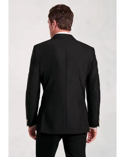 Jackets Brook Taverner Regular Fit Henley Black Wool Blend Blazer £161.00