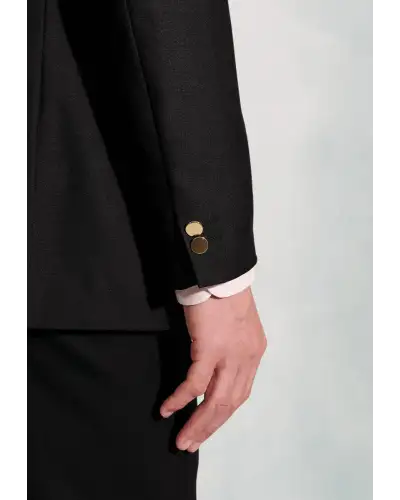 Jackets Brook Taverner Regular Fit Henley Black Wool Blend Blazer £161.00