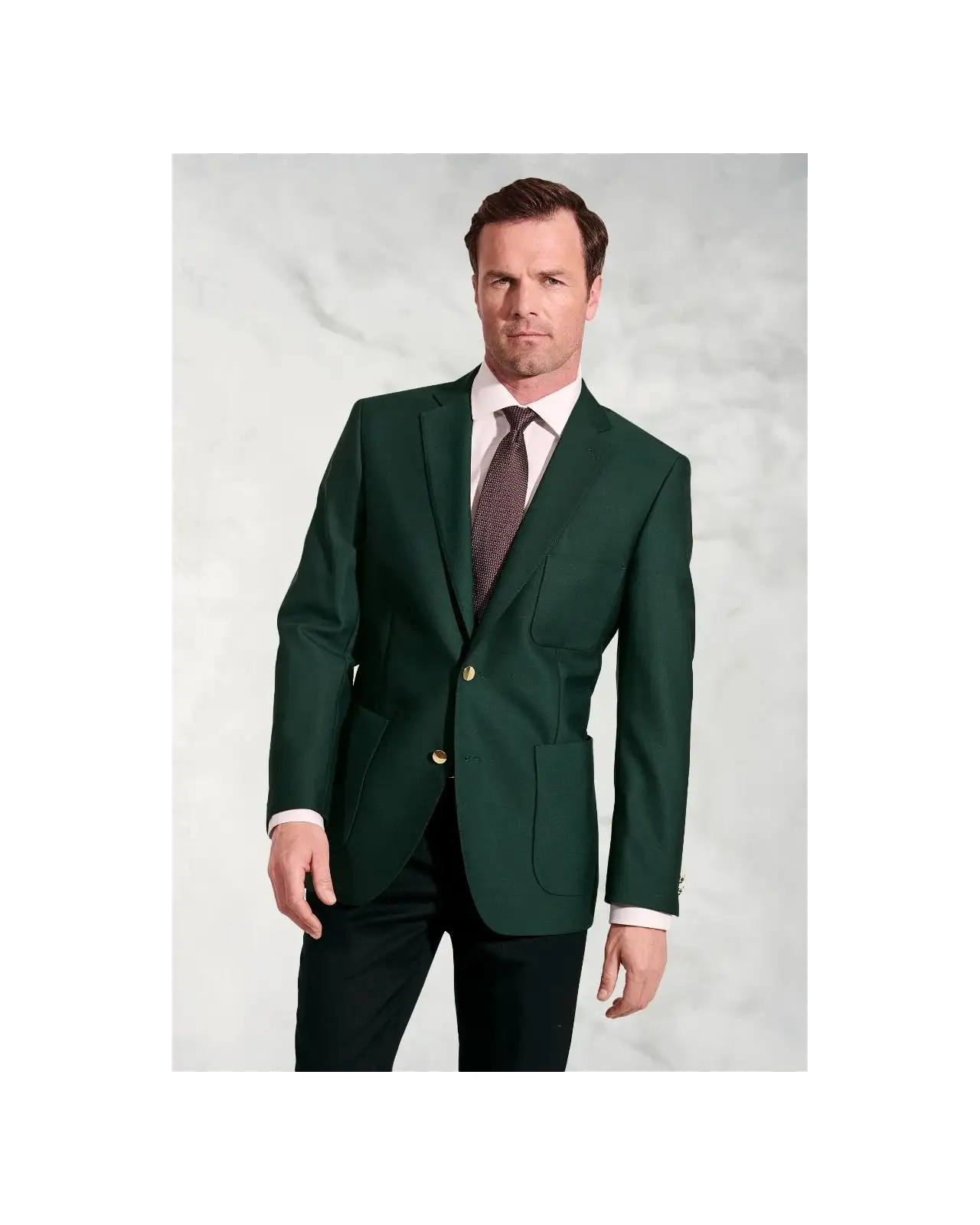 Jackets Brook Taverner Regular Fit Henley Green Wool Blend Blazer £161.00