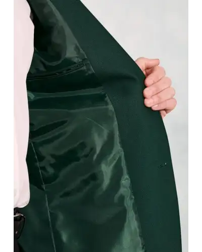 Jackets Brook Taverner Regular Fit Henley Green Wool Blend Blazer-BT-5051A £161.00