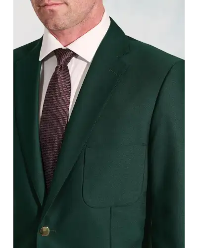 Jackets Brook Taverner Regular Fit Henley Green Wool Blend Blazer-BT-5051A £161.00