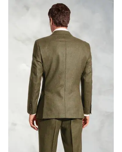 Suit Jackets Brook Taverner Regular Fit Dalton Olive Check Wool Suit Jacket £179.00