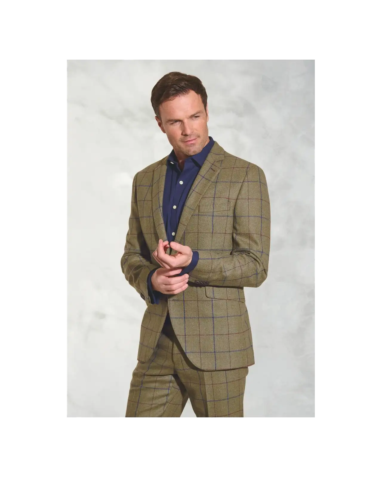 Suit Jackets Brook Taverner Tailored Fit Haincliffe Green Check Wool Suit Jacket £224.00