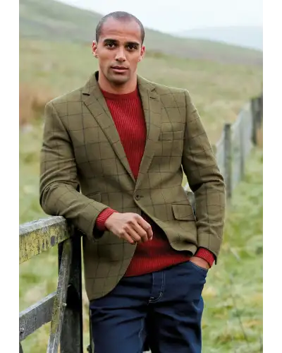 Suit Jackets Brook Taverner Tailored Fit Haincliffe Green Check Wool Suit Jacket £224.00