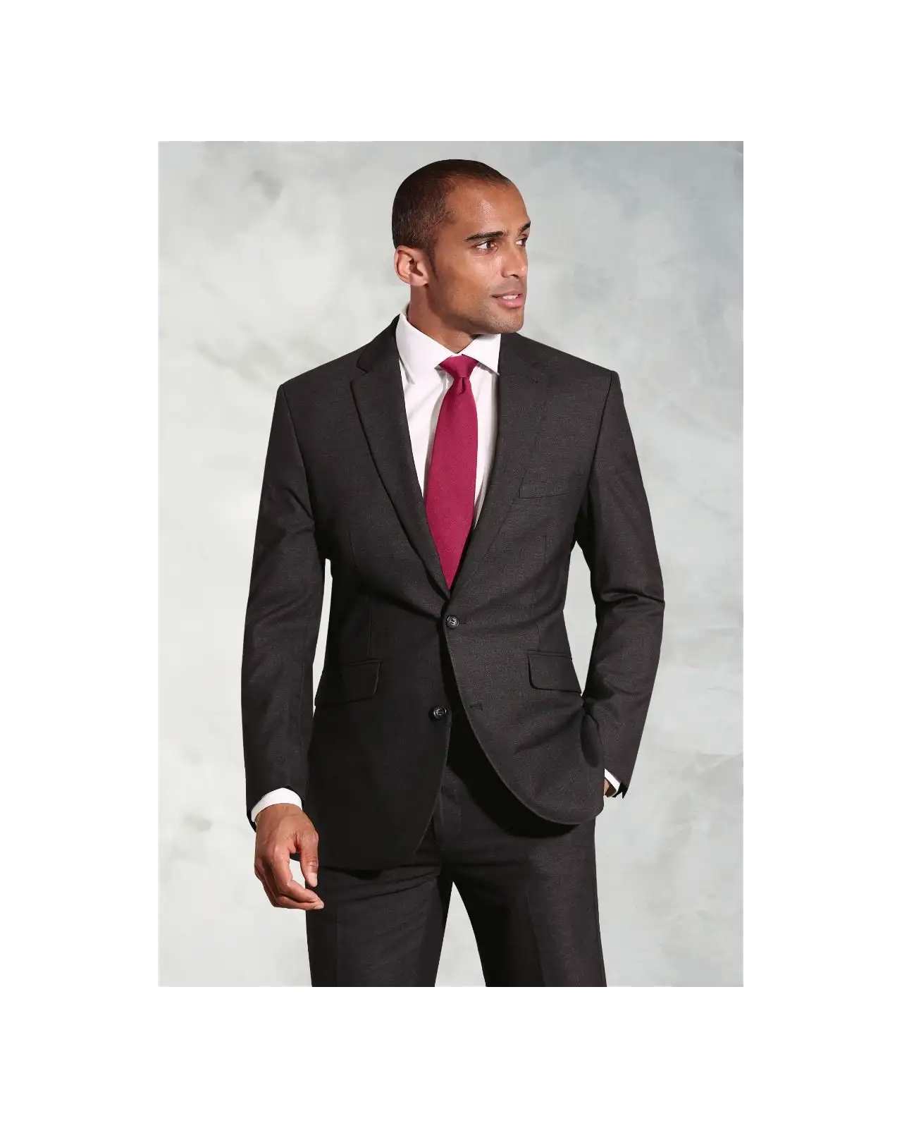Suit Jackets Brook Taverner Tailored Fit Dijon Charcoal Suit Jacket £89.00