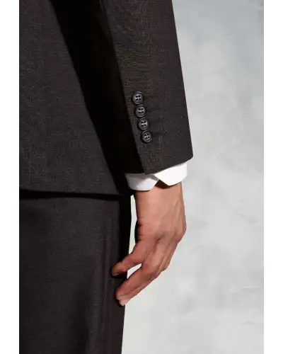 Suit Jackets Brook Taverner Tailored Fit Dijon Charcoal Suit Jacket-BT-3833C £89.00