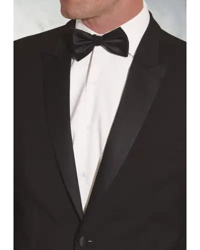 Suit Jackets Brook Taverner Tailored Fit Sapphire Black Wool Blend Dinner Suit Jacket-BT-3708A £161.00