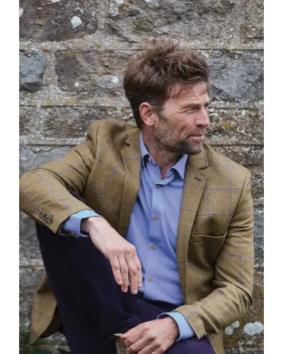 Jackets Brook Taverner Tailored Fit Breedon Fern Check Wool Jacket £179.00