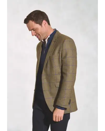 Jackets Brook Taverner Tailored Fit Breedon Fern Check Wool Jacket £179.00