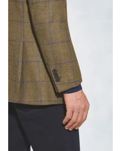 Jackets Brook Taverner Tailored Fit Breedon Fern Check Wool Jacket-BT-3703A £179.00