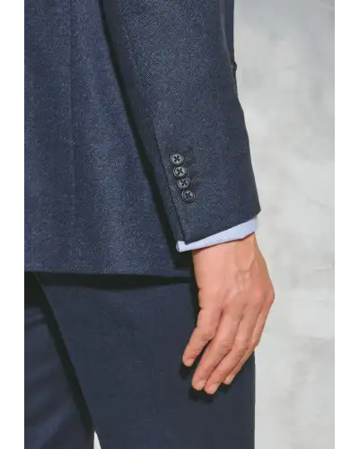 Suit Jackets Brook Taverner Tailored Fit Clifford Navy Donegal Wool Suit Jacket-BT-3607C £179.00