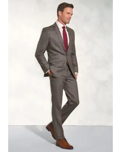 Suit Jackets Brook Taverner Tailored Fit Clifford Grey Donegal Wool Suit Jacket-BT-3607BX £179.00