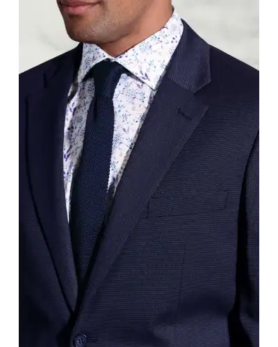 Suit Jackets Brook Taverner Tailored Fit Phene Navy Pin Dot Suit Jacket £90.00