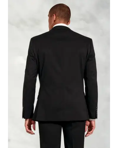 Suit Jackets Brook Taverner Tailored Fit Pegasus Black Washable Suit Jacket-BT-3551D £90.00