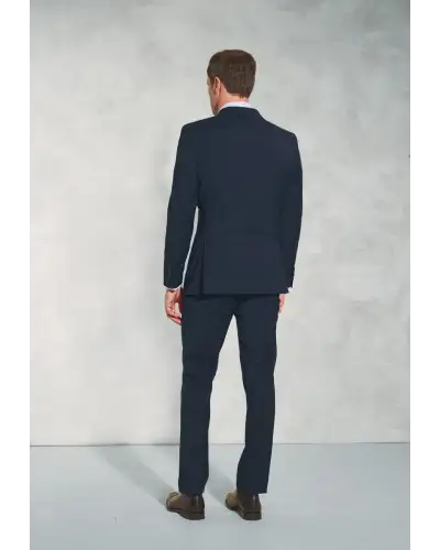 Suit Jackets Brook Taverner Tailored Fit Cassino Navy Washable Suit Jacket-BT-5985A £134.00