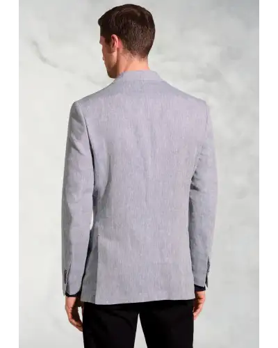 Jackets Brook Taverner Tailored Fit Eastwood Light Blue Pure Linen Jacket £134.00