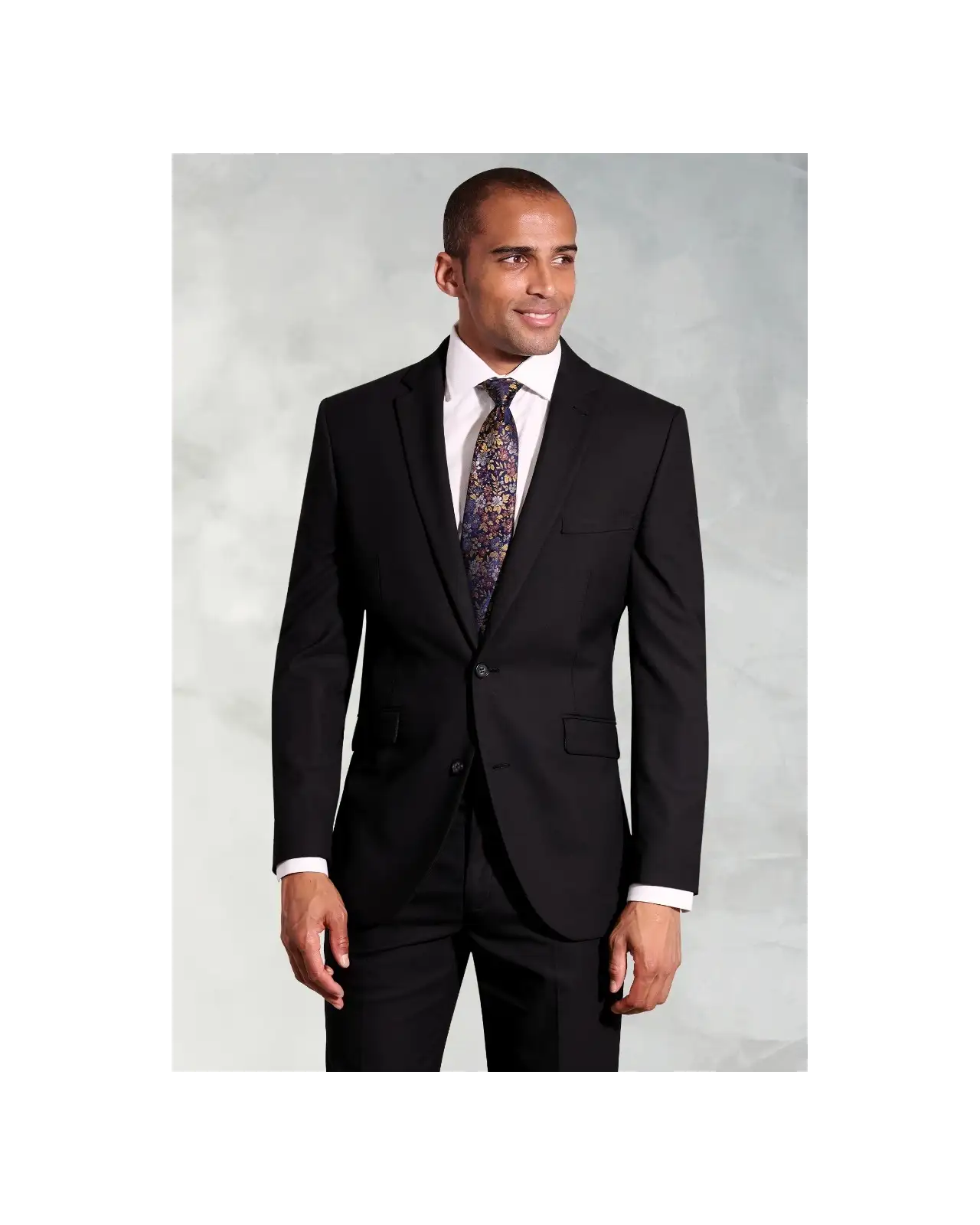 Suit Jackets Brook Taverner Tailored Fit Dijon Black Suit Jacket-BT-3833D £89.00