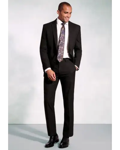 Suit Jackets Brook Taverner Tailored Fit Dijon Black Suit Jacket-BT-3833D £89.00